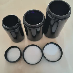 500ml 1000ml Herb Dry Flower Black Ultraviolet Stash Sealed Wide Mouth Airtight Storage UV Glass Jar Container