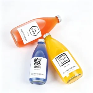500ml 520ml 0.52L Clear Glass Bottle with Aluminum Cap for Juice, Beverage, Coffee, Tea and Water
