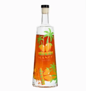 500ml 700 750ml Glass Wine Liquor Bottles Cork Stopper Screen Printed Matte Finish Cylinder Shape Carton for Whisky
