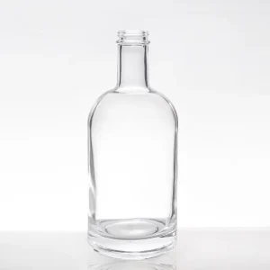 500ml 700ml 1000ml Super Flint Glass Bottle with Cork Seal for Whiskey, Vodka, Rum, and Gin