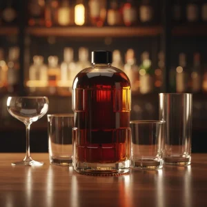 500ml 700ml 750ml Crystal Clear Screw Cap Matte Glass Bottles for Whisky Brandy Vodka Tequila Gin Rum and Liquor