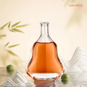 500ml 700ml 750ml Glass Wine Liquor Bottle Glass Brandy Gin Rum Tequila Vodka Spirits Bottle With Cork