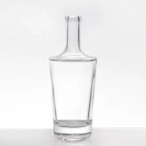 500ml 700ml 750ml Transparent Unique-Shaped Glass Vodka Bottle with Rectangle or Trapezoid Shape