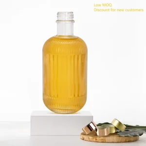 500ml 700ml Glass Wine Liquor Brandy Gin Rum Spirits Bottles with Screw Cap