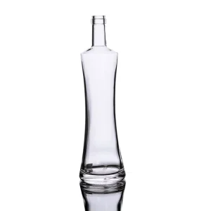 500ml 750ml 1L Round Glass Alcohol Bottles with Cork for Vodka