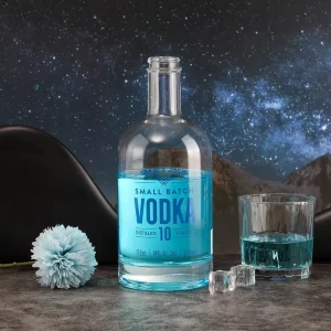 500ml 750ml Glass Spirits Bottle for Vodka Whisky Gin Rum and Tequila with Cap OEM ODM