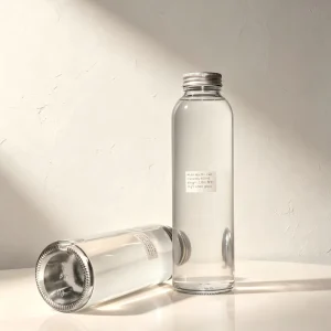 500ml Clear Glass Bottle for Beverages Liquor Tequila Gin Juice Milk With Cap by Manufacturers