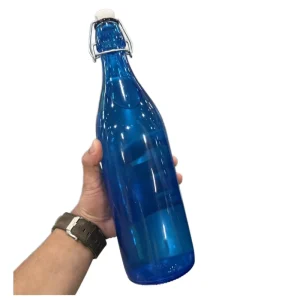 500ml Cobalt Blue Glass Bottles with Flip-Top Airtight Lids BPA-Free Heat-Resistant