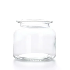 500ml Cylindrical Glass Storage Container for Canned Food