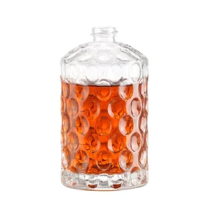 500ml Empty Glass Jar with Crown Cap Seal Flat Shape for Vodka Whiskey Whisky Liquor Rum Gin Tequila