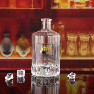 500ml Empty Liquor Whiskey Tequila Glass Bottle Caps