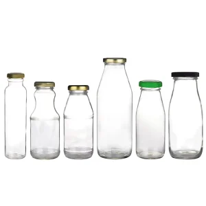 500ml Glass Beverage Water Bottles with Plastic Cap