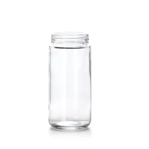 500ml Glass Cylinder Food Bottle with Screw Cap