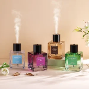 500ml Indoor Glass Reed Diffuser Flameless Aroma Diffuser Spray Essential Oil Long lasting Fragrance Home Perfume Aromatherapy