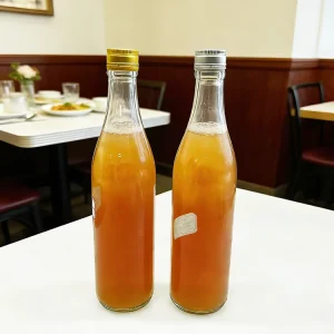500ml Transparent Glass Bottles with Crown Caps for Beer Juice and Soda