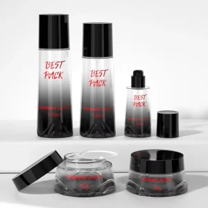 50g 40ml 100ml 120ml Glass Cosmetic Containers Packaging Luxury Glass Serum Lotion Container Pump Bottle and Cream Jar Set