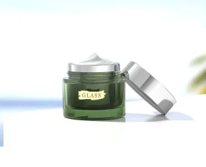 50g 50ml Refillable Glass Face Cream Jar for Skin Care