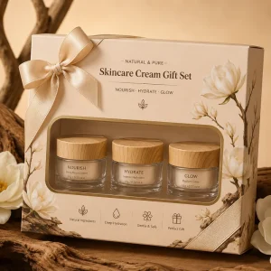 50g Frosted Matte Glass Cream Jar with Lid