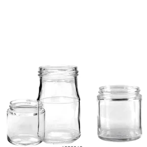 50ml 100ml 150ml 200ml Food Glass Jars with Screw Caps for Milk, Juice, and Sugar