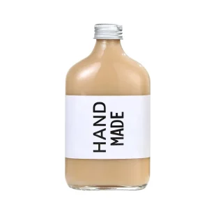 50ml 100ml 200ml 250ml 500ml Clear Flat Flask Glass Bottles for Cold Brew Coffee Whisky Liquor and Tea
