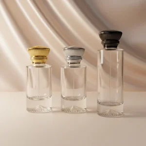 50ml 100ml Clear Glass Perfume Bottle with Crimp Neck and Packaging