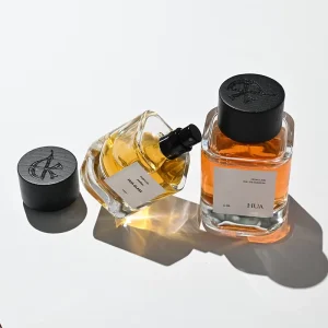 50ml 100ml Custom Logo Perfume Bottles Square Empty Wood Cap for Glass Perfume Bottle With Packaging Box