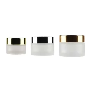 50ml 250ml 500ml Glass Cosmetic Cream Jars and Bottles