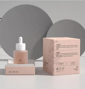 50ml 30ml 20ml Custom Essential Oil Serum Dropper Glass Cosmetic Bottles with Packaging Box