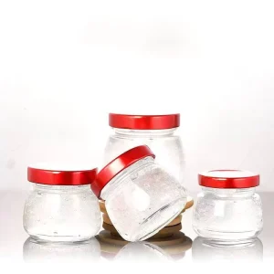50ml 75ml 100ml 150ml Small Round Honey Storage Bird’s Nest Glass Jar With Lug Cap