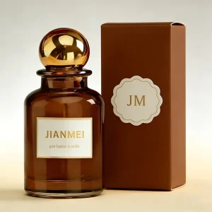 50ml Amber Cylinder Spray Perfume Bottle