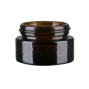 50ml Amber Glass Cosmetic Jars