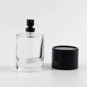 50ml Clear Glass Perfume Bottle with Aluminum Sprayer