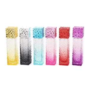 50ml Colorful Scented Water Split Bottle with Screw Cap Spray and Gradient Color Glass