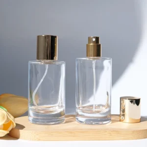 50ml Empty Screw Neck Glass Perfume Bottle with Spray Pump