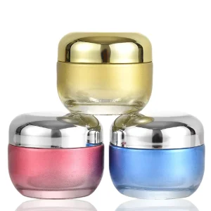 50ml Glass Body Butter Jar with Gold or Silver Cap