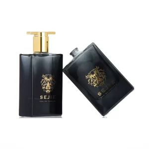 50ml Glass Perfume Bottle with Printed Tiger Design and Leakproof Spray