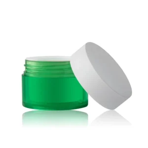 50ml Round Glass Cosmetic Face Cream Jar With Wooden Lid