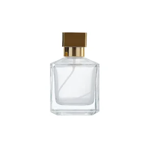 50ml Sifang Polygonal Clear Perfume Glass Bottles with Pump Sprayer Lids Empty Spray Perfume Containers