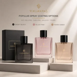 50ml Square Glass Perfume Bottle with Spray Pump