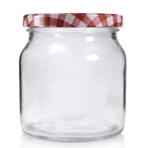 530ml Clear Glass Jar with Twist-Off Lid