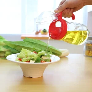 550ml Glass Oil Bottle Liquid Storage Container for Kitchen Soy Sauce and Cooking Oils
