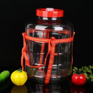 5L Crystal Glass Food Storage Jar Container