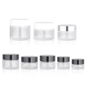 5g 10g 15g 20g 30g 50g Clear or Colored Cosmetic Glass Cream Jars with Lids