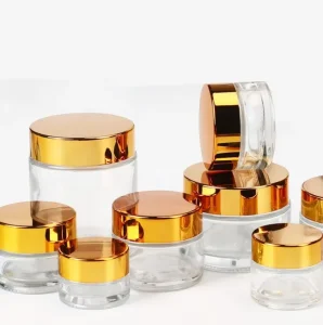 5g 10g 20g 30g 50g 100g 120g 200g Custom Frosted Clear Glass Jar Container for Cosmetic Skin Care