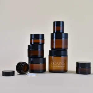 5g 15g 30g 50g Glass Candle and Cosmetic Jars with Aluminum Lids