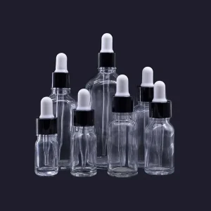5ml-100ml Glass Pipette Dropper Bottle, Empty Vial for Skincare Cosmetic Serum or Essential Oil