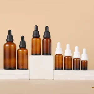 5ml 10ml 15ml 20ml 30ml 50ml 100ml Tamper-Proof Amber Glass Dropper Serum Bottle