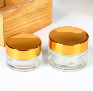 5ml 10ml 15ml 20ml 30ml 50ml 60ml 100ml High grade Round Transparent Glass Body Cream Jar Glass Bottles for Cosmetics Face Cream