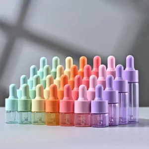5ml 10ml 15ml 20ml Macaron Dropper Bottles Essential Oil Refillable Containers Travel Size Empty Cosmetic Bottles