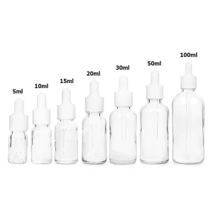 5ml 10ml 15ml 30ml 50ml 100ml Glass Cosmetic Serum and Essential Oil Dropper Bottles